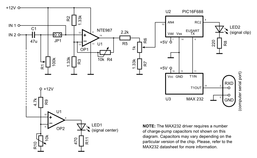 Schematics Diagram for Serial Data Logger